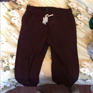 Maroon sweatpants